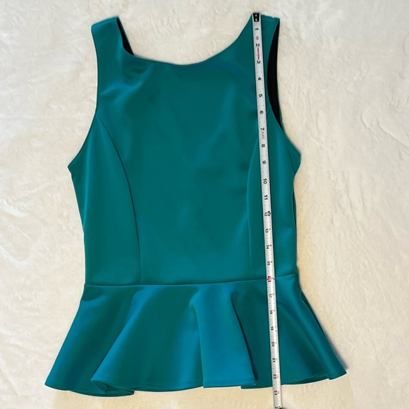 Green peplum top - Picture 11 of 13